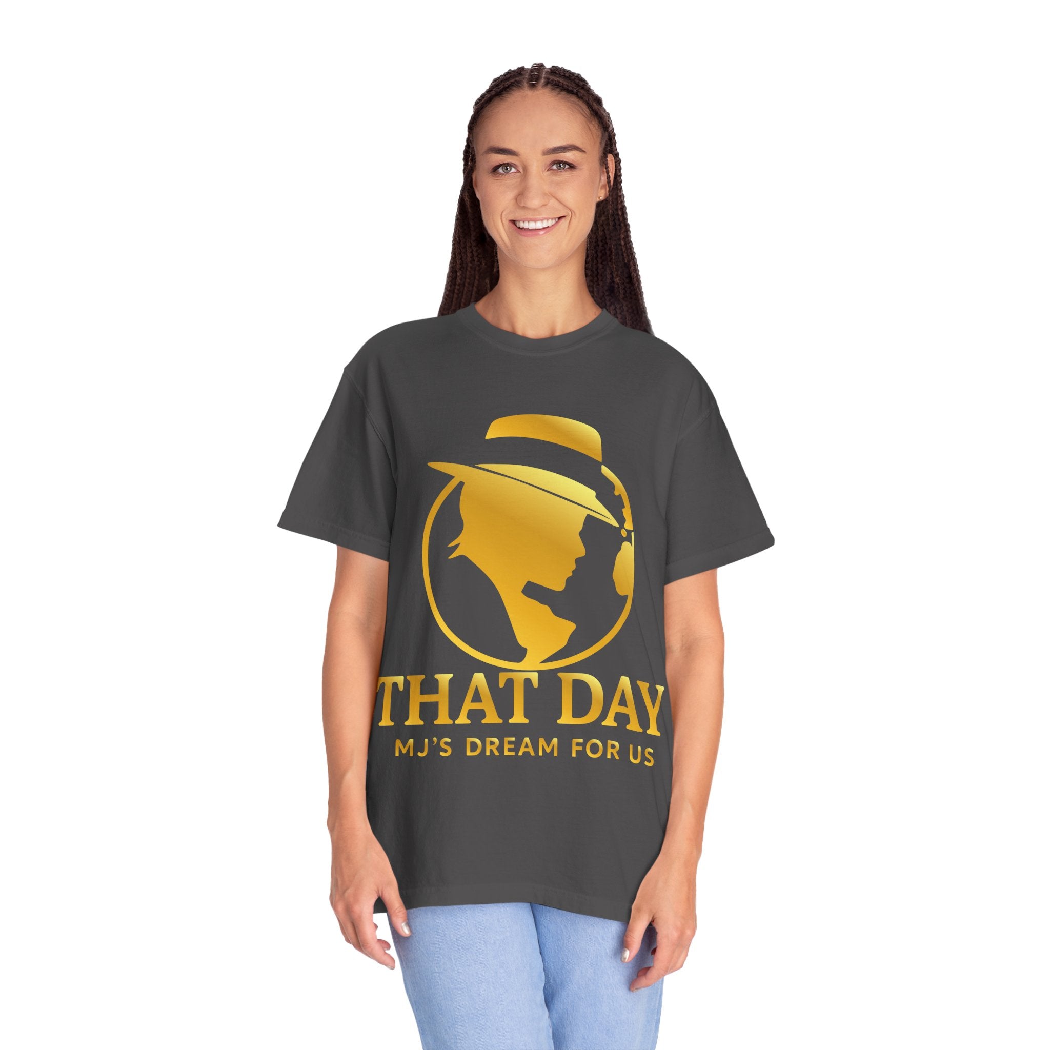 “That Day” Gold-Peace Tee – MJ’s Dream For Us