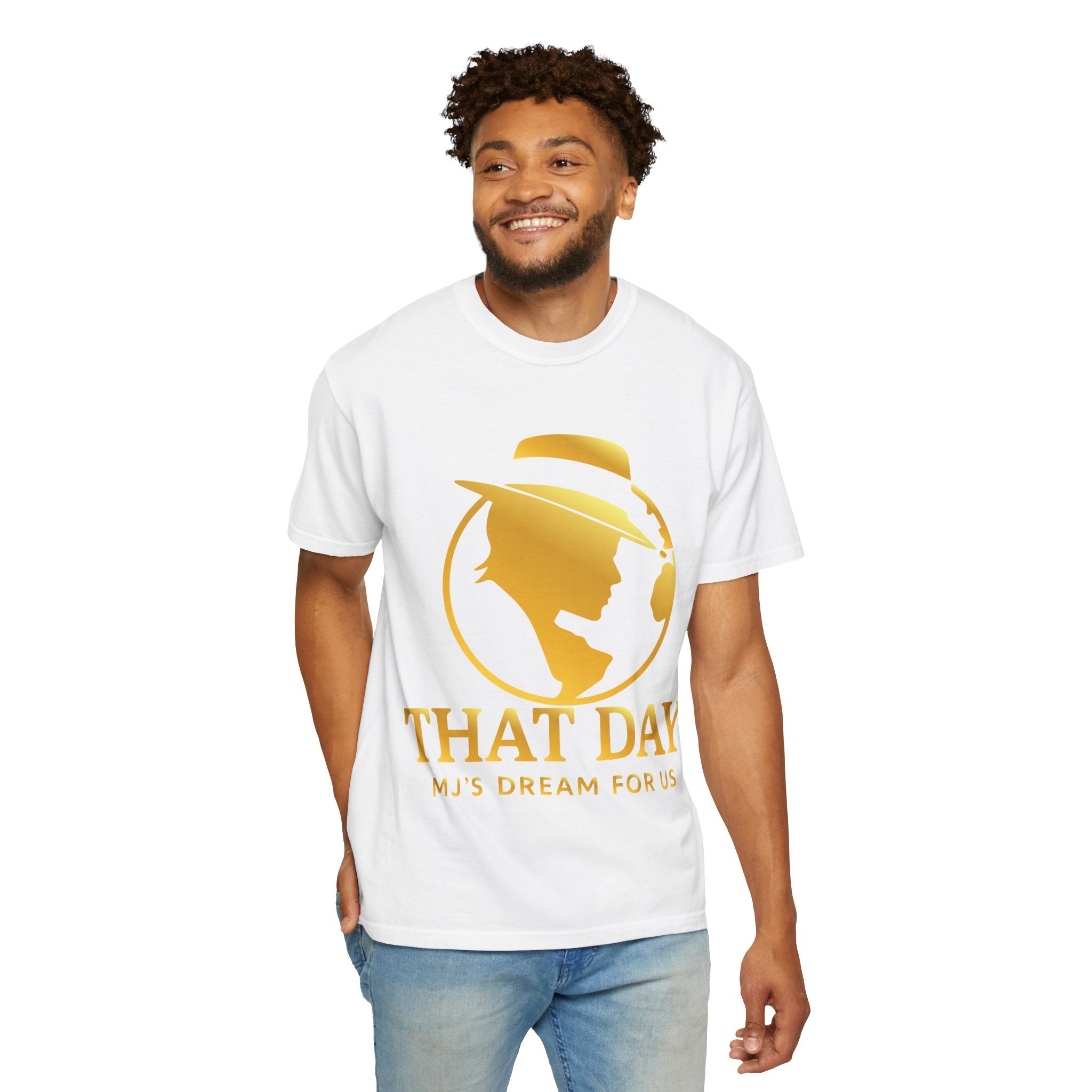 “That Day” Gold-Love Tee – MJ’s Dream For Us
