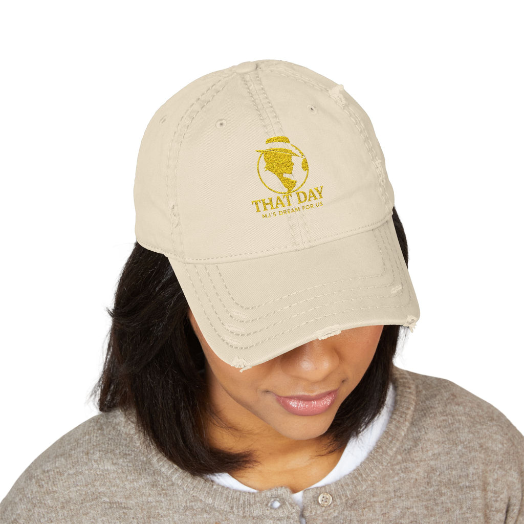 That Day – Signature Cap Distressed Hat (Gold)