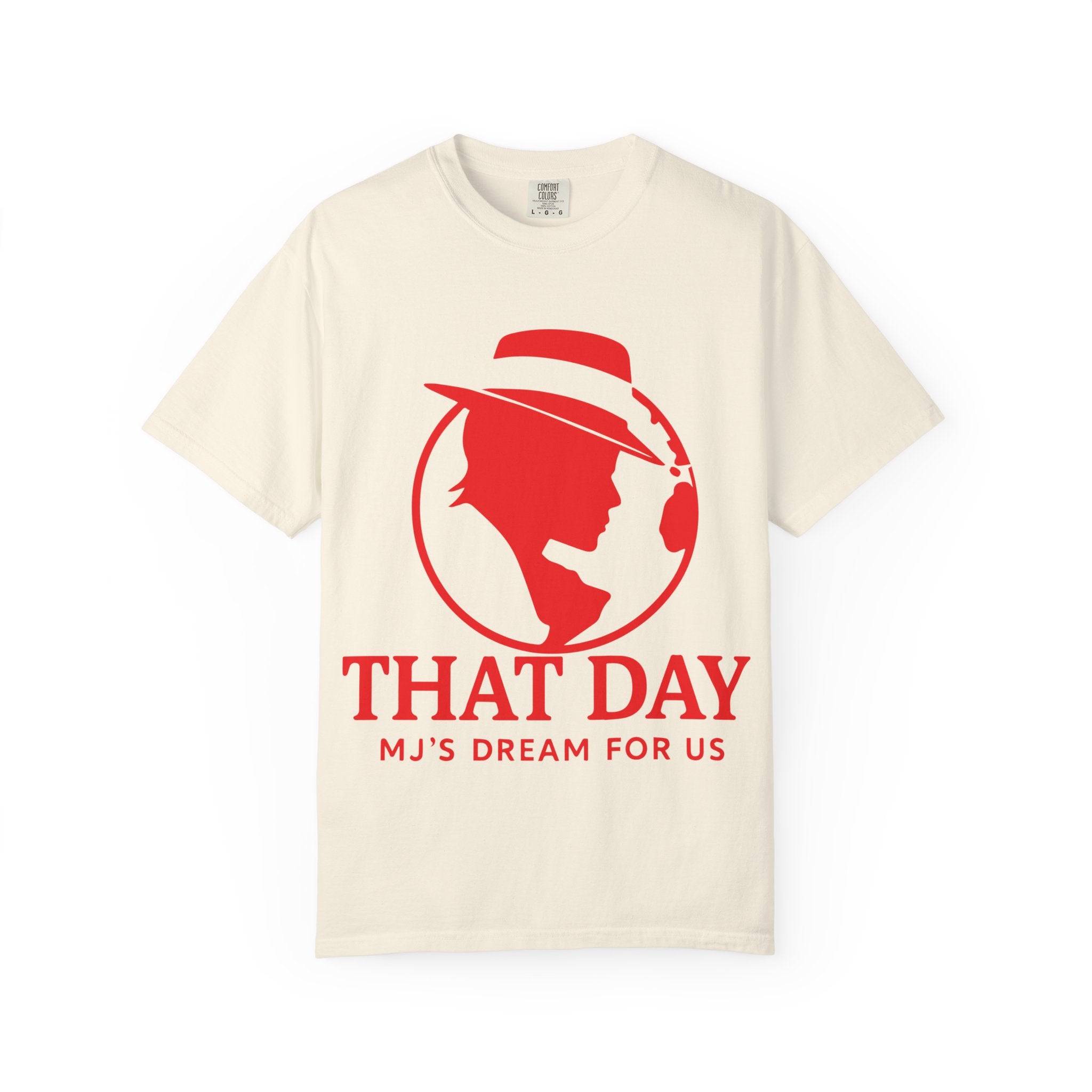 “That Day” Red-Peace Tee – MJ’s Dream For Us