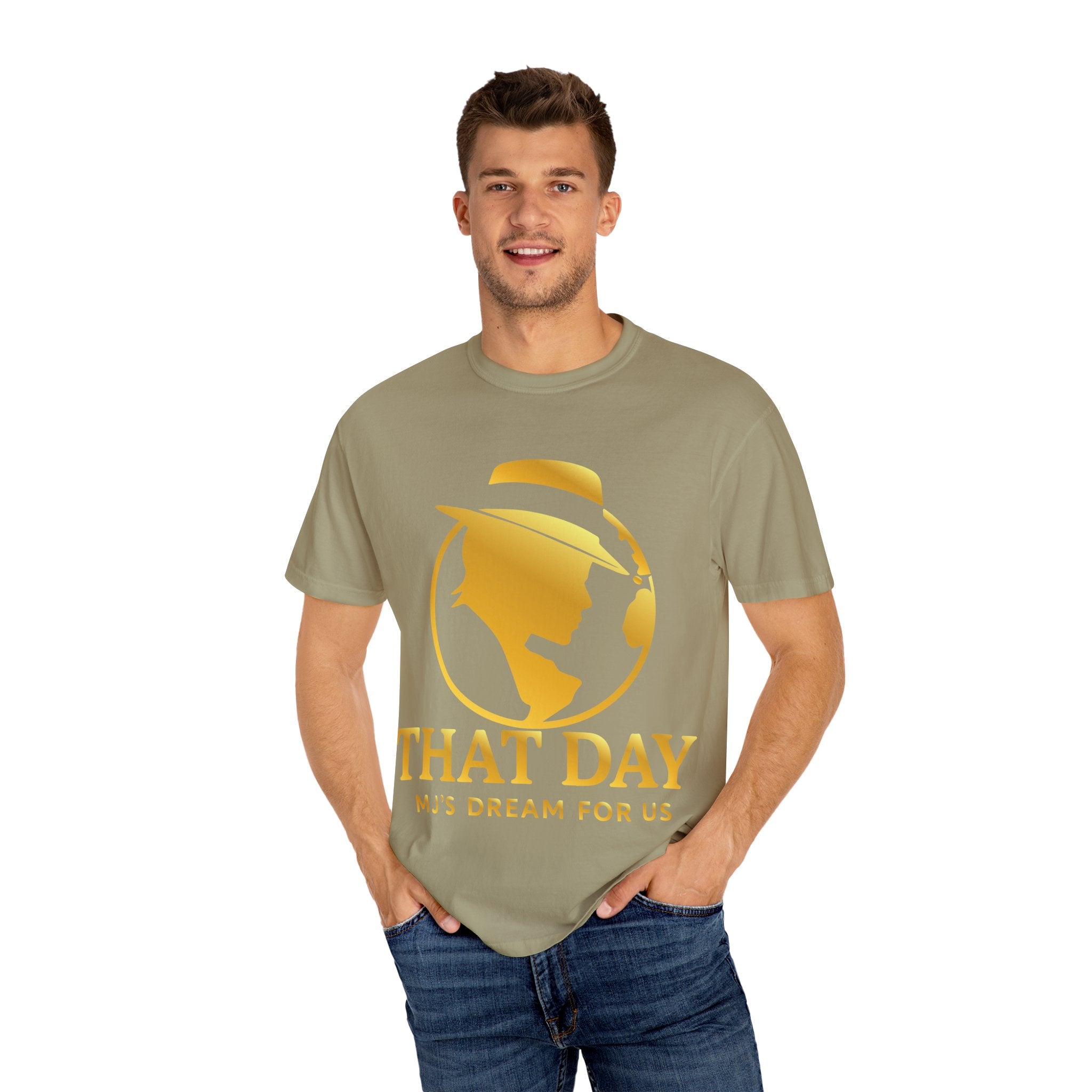 “That Day” Gold-Peace Tee – MJ’s Dream For Us