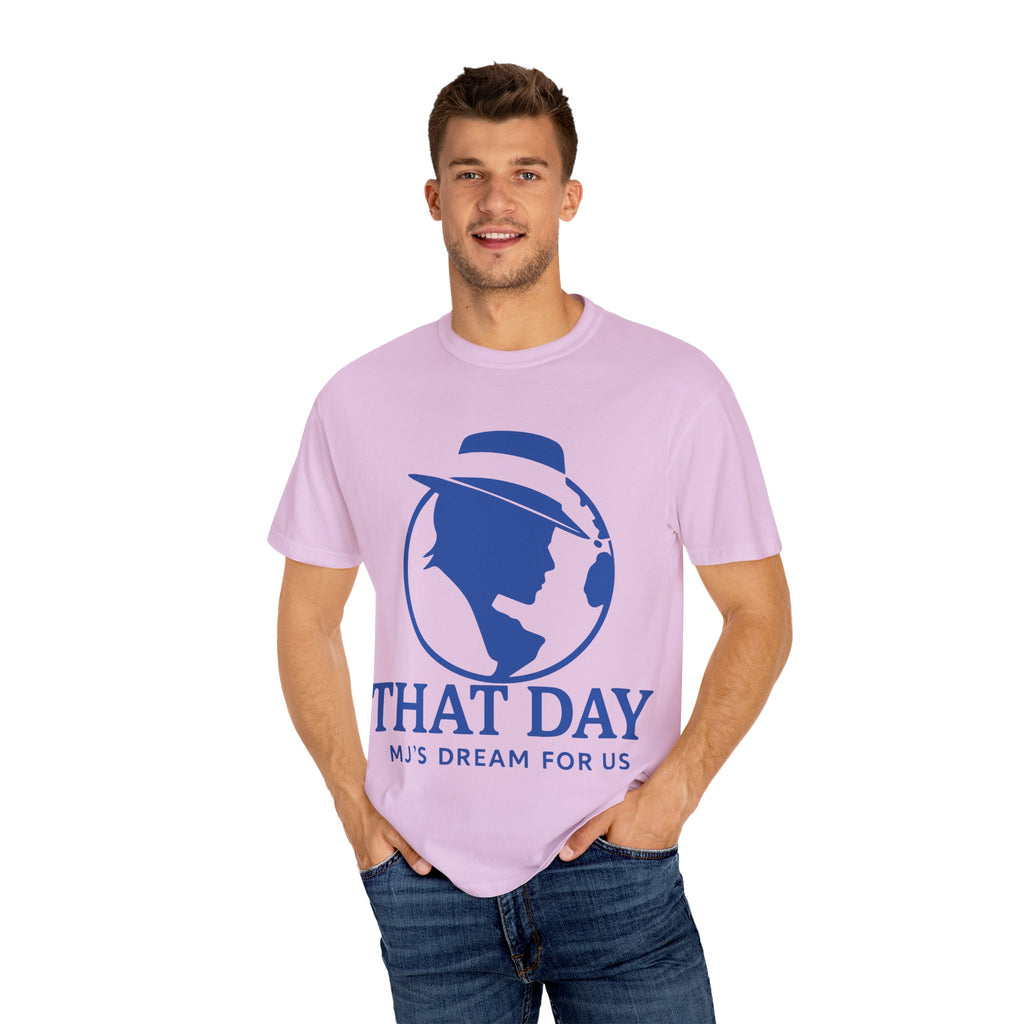 “That Day” Blue-Peace Tee – MJ’s Dream For Us