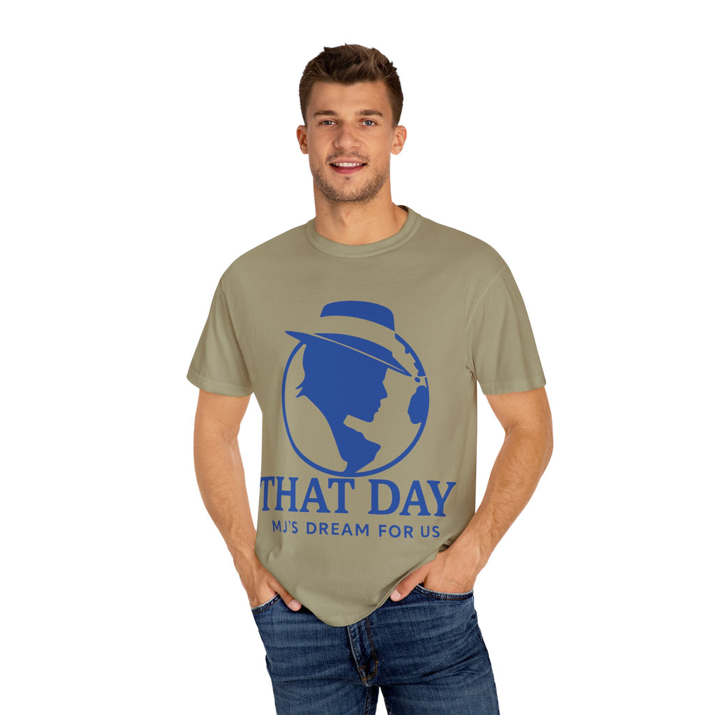 “That Day” Blue-Peace Tee – MJ’s Dream For Us