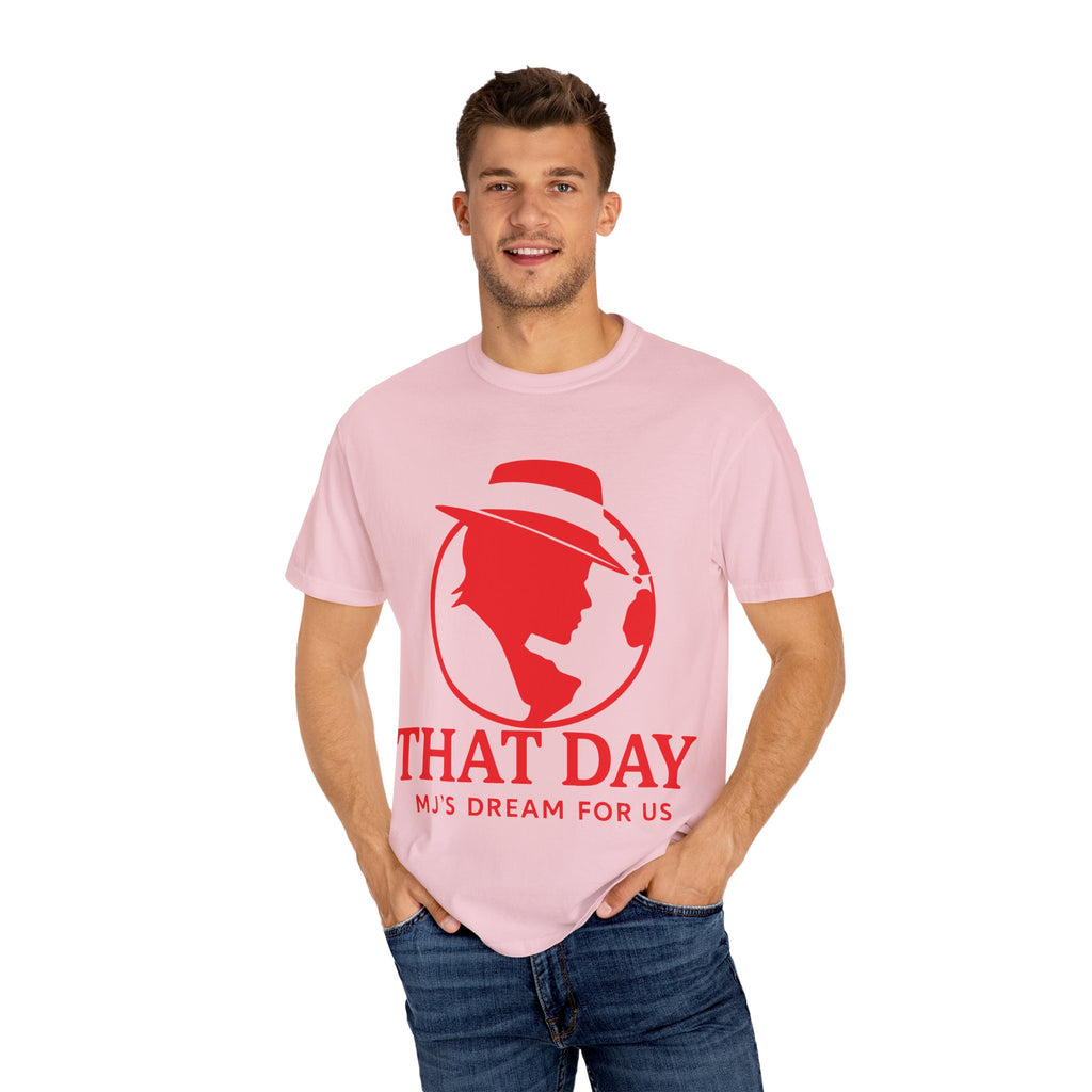 “That Day” Red-Peace Tee – MJ’s Dream For Us