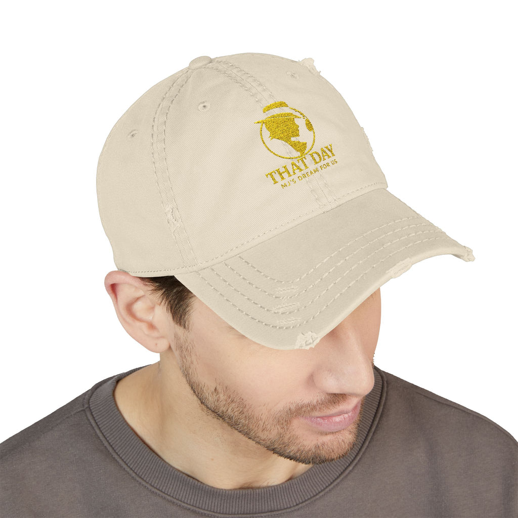 That Day – Signature Cap Distressed Hat (Gold)