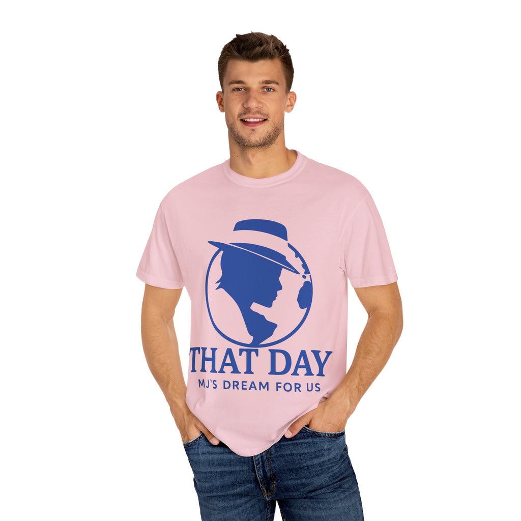 “That Day” Blue-Peace Tee – MJ’s Dream For Us