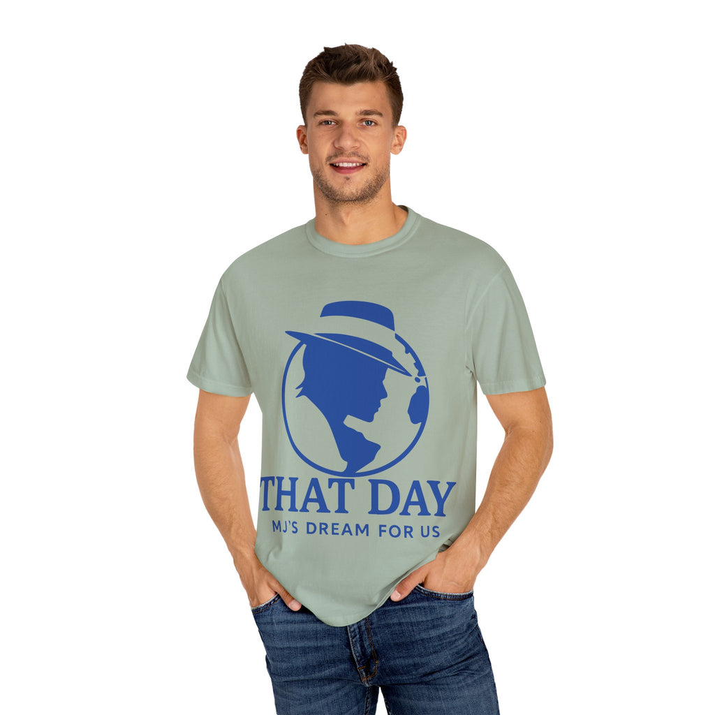 “That Day” Blue-Peace Tee – MJ’s Dream For Us