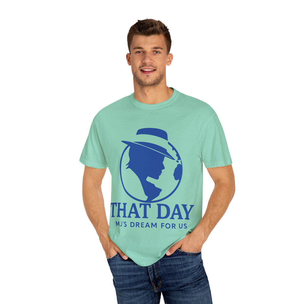 “That Day” Blue-Peace Tee – MJ’s Dream For Us