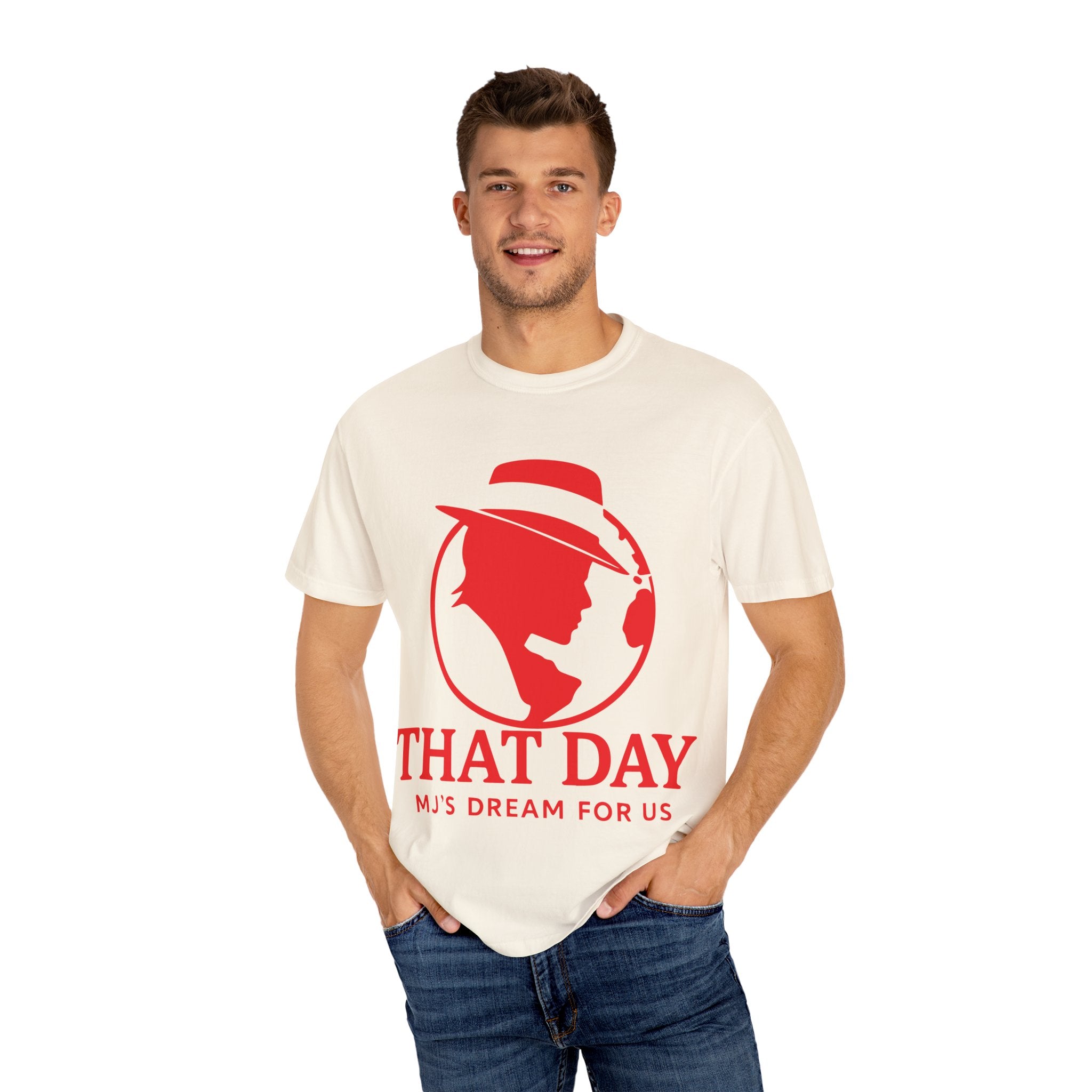 “That Day” Red-Peace Tee – MJ’s Dream For Us