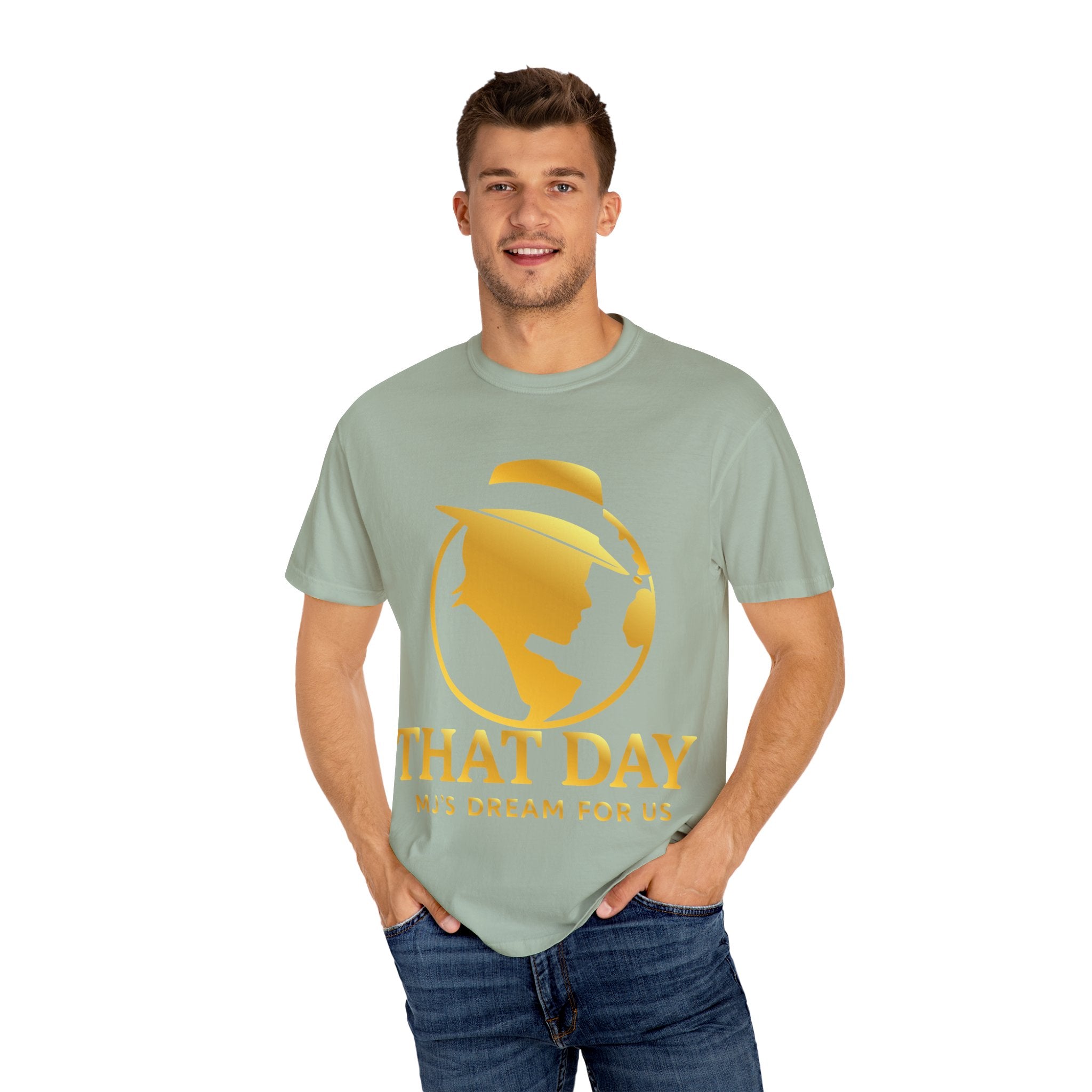 “That Day” Gold-Peace Tee – MJ’s Dream For Us