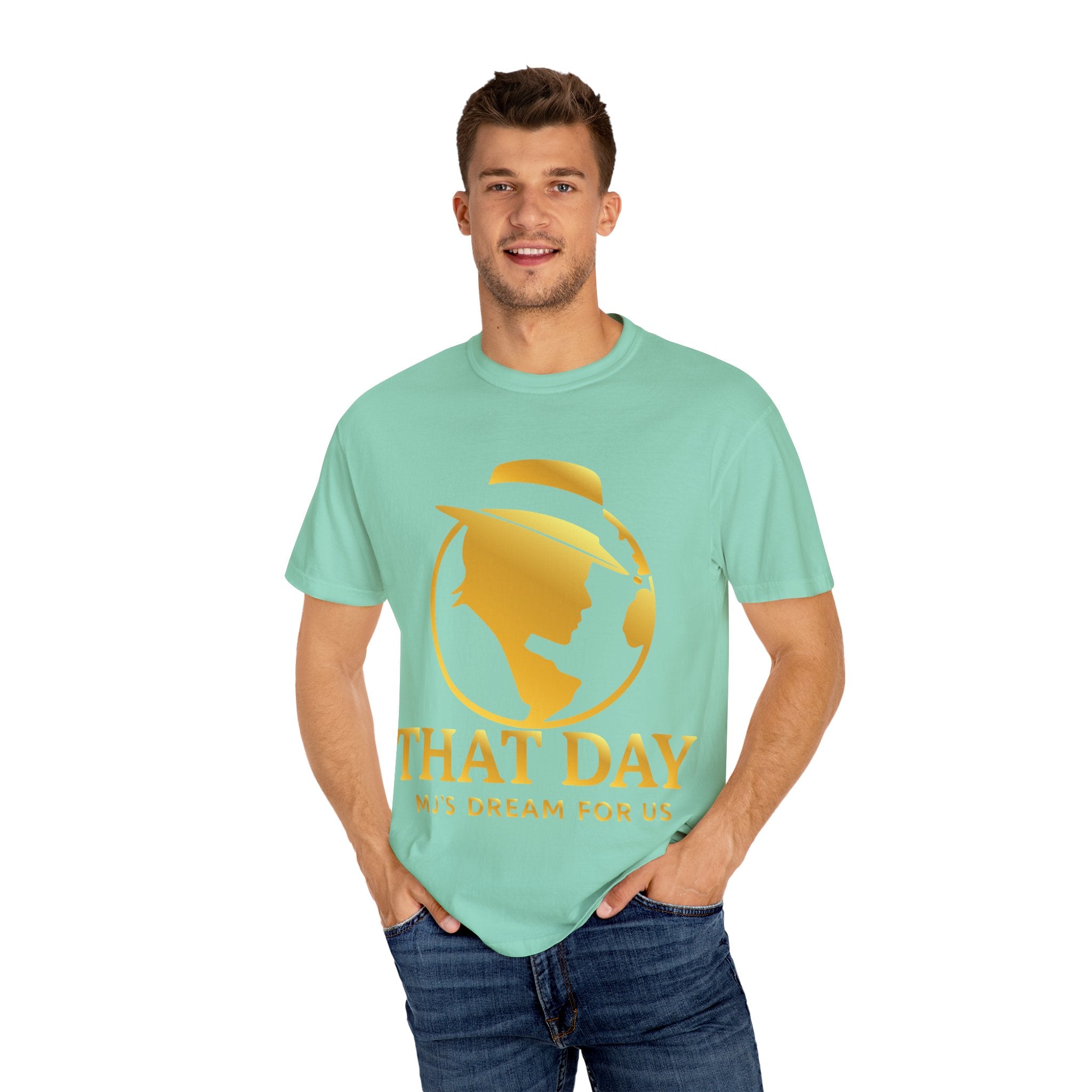 “That Day” Gold-Peace Tee – MJ’s Dream For Us