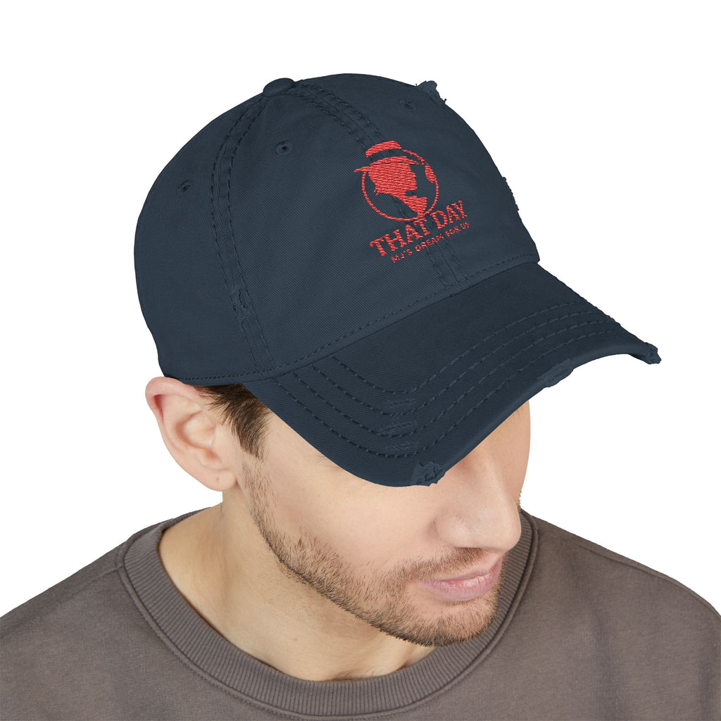 That Day – Signature Cap Distressed Hat (Red)