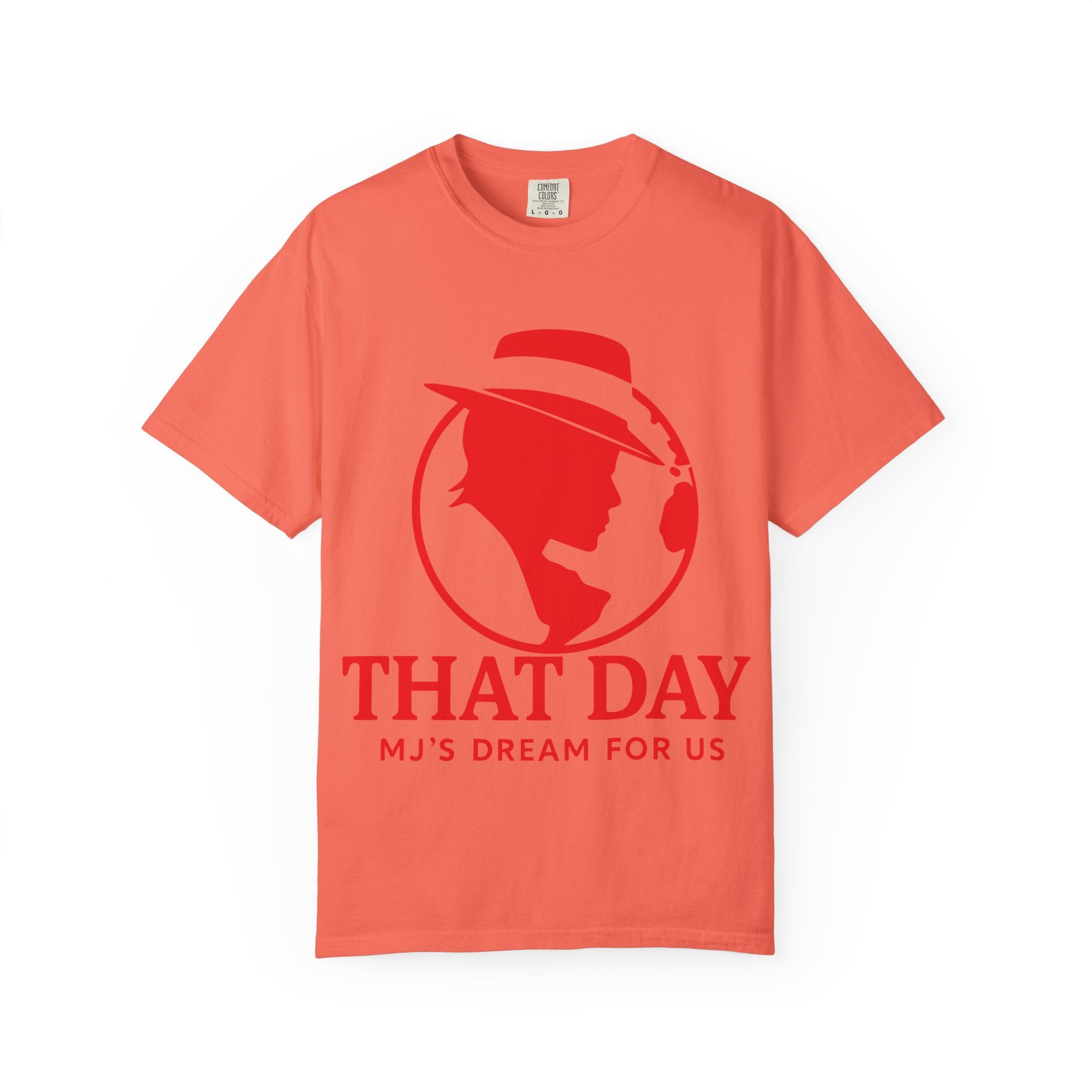 “That Day” Red-Peace Tee – MJ’s Dream For Us