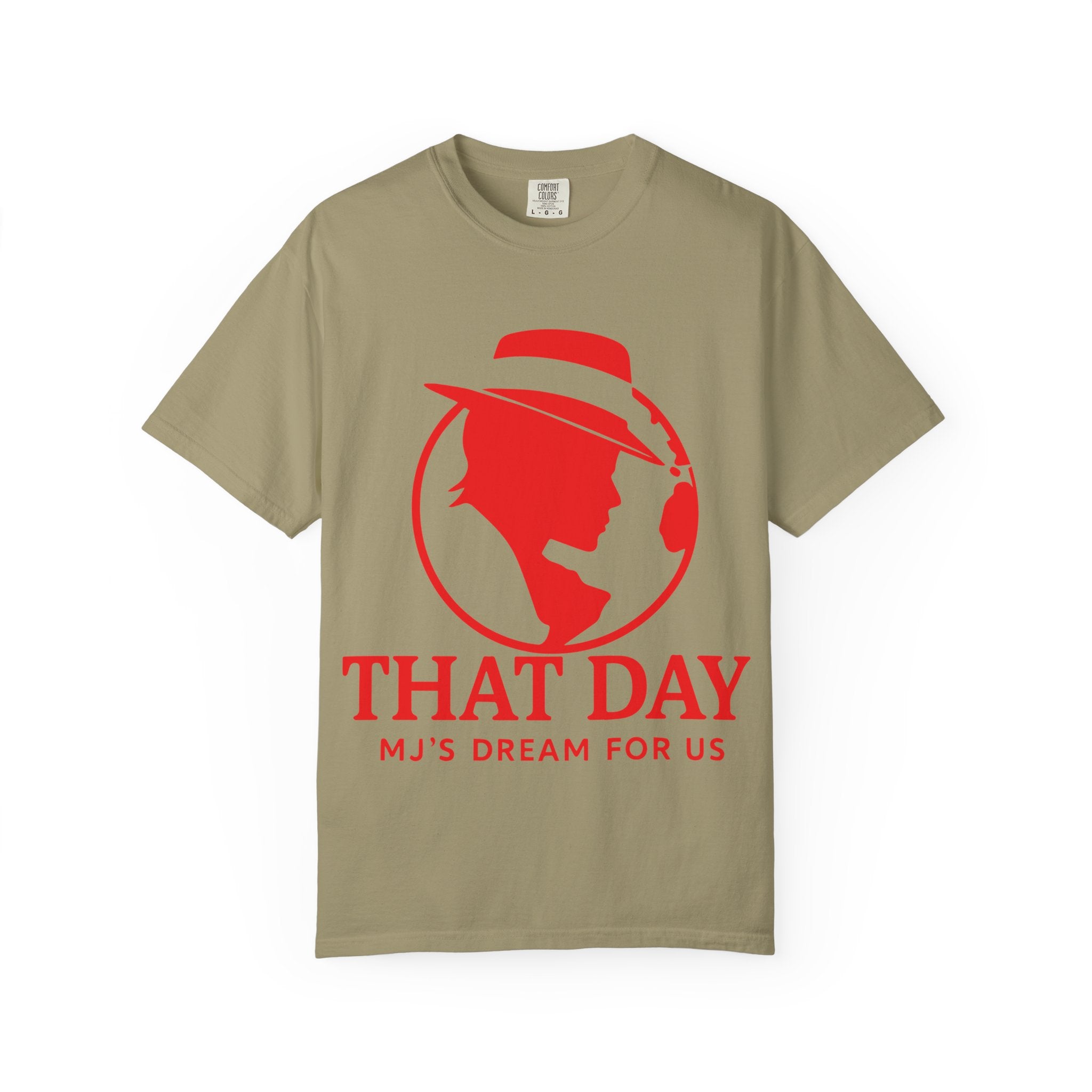 “That Day” Red-Peace Tee – MJ’s Dream For Us