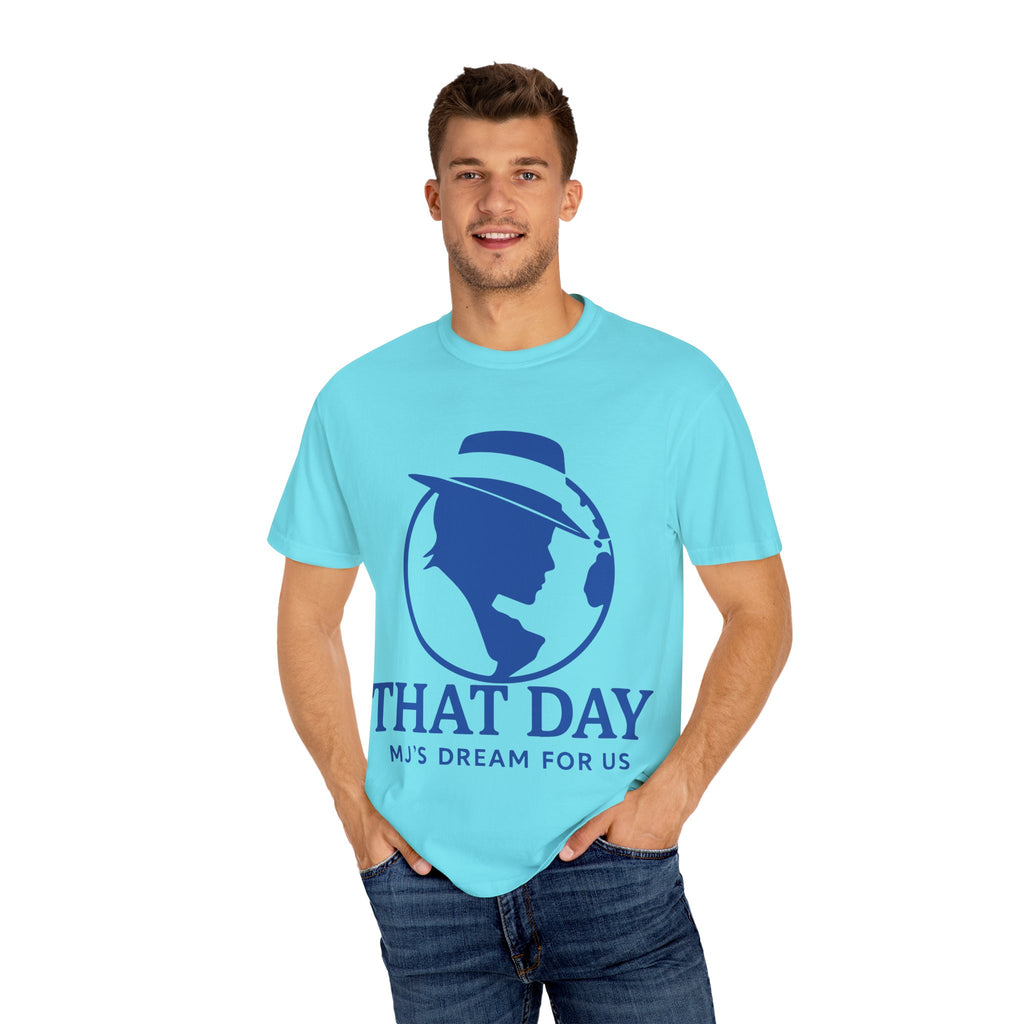 “That Day” Blue-Peace Tee – MJ’s Dream For Us