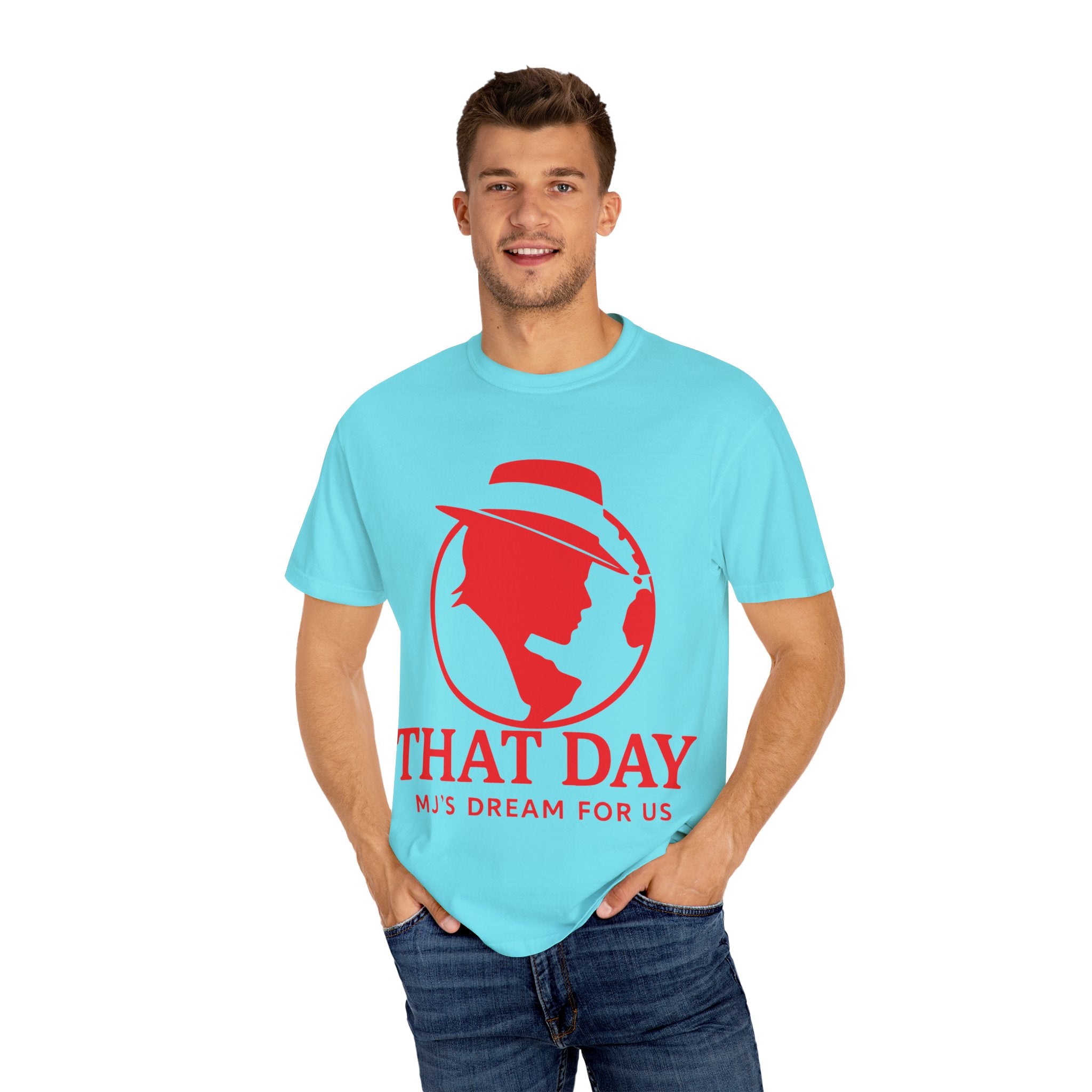 “That Day” Red-Peace Tee – MJ’s Dream For Us