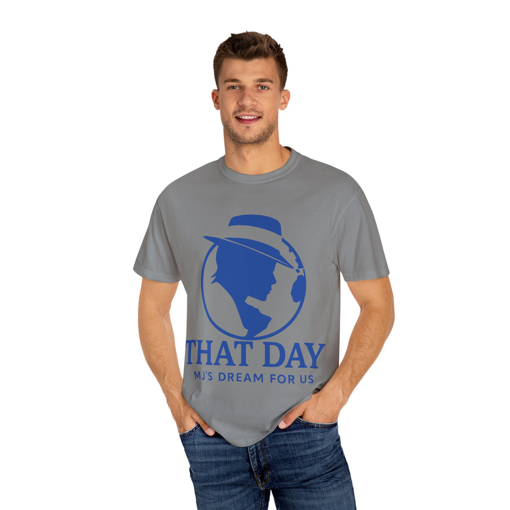 “That Day” Blue-Peace Tee – MJ’s Dream For Us