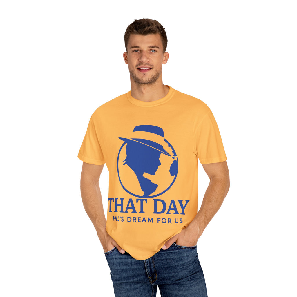 “That Day” Blue-Peace Tee – MJ’s Dream For Us