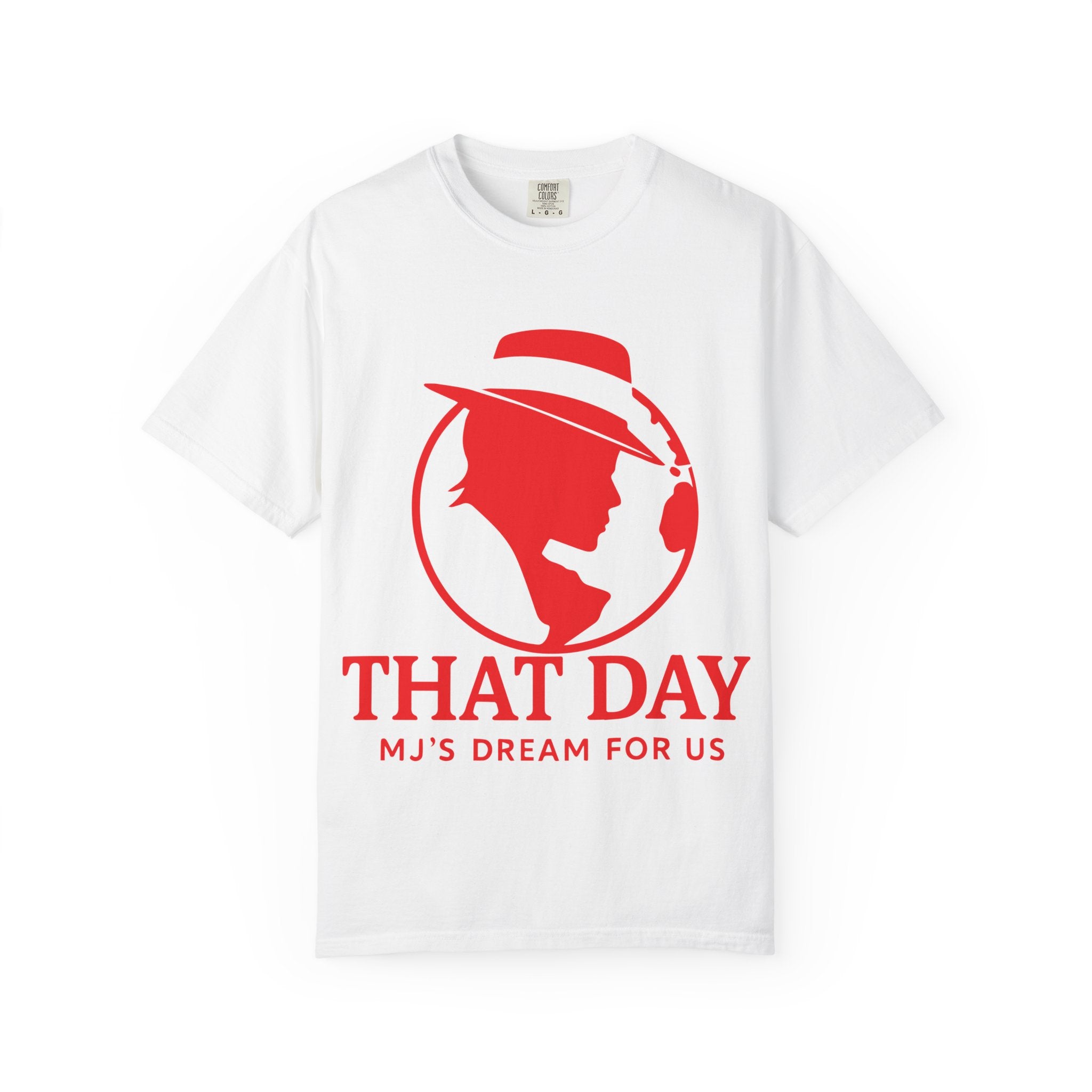 “That Day” Red-Peace Tee – MJ’s Dream For Us