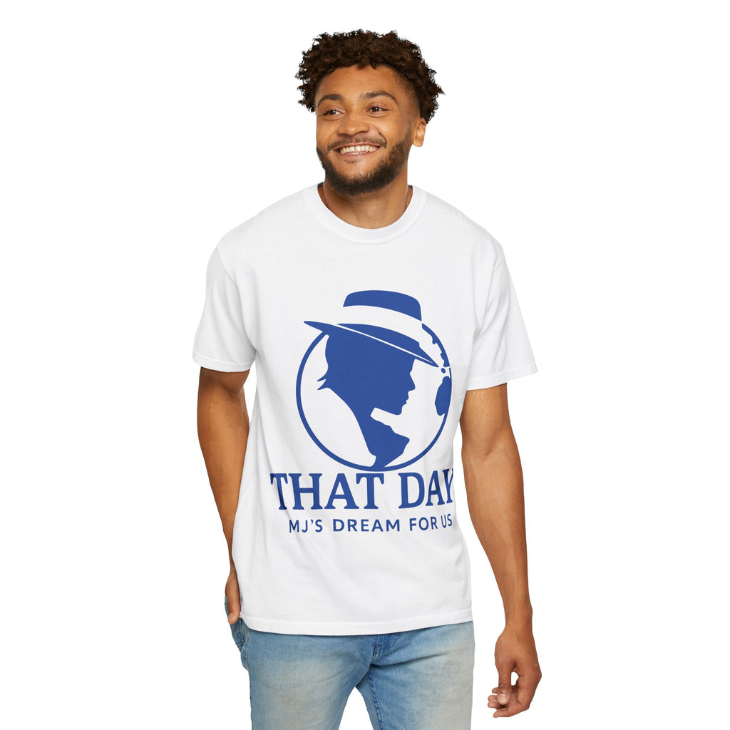 “That Day” Blue-Peace Tee – MJ’s Dream For Us