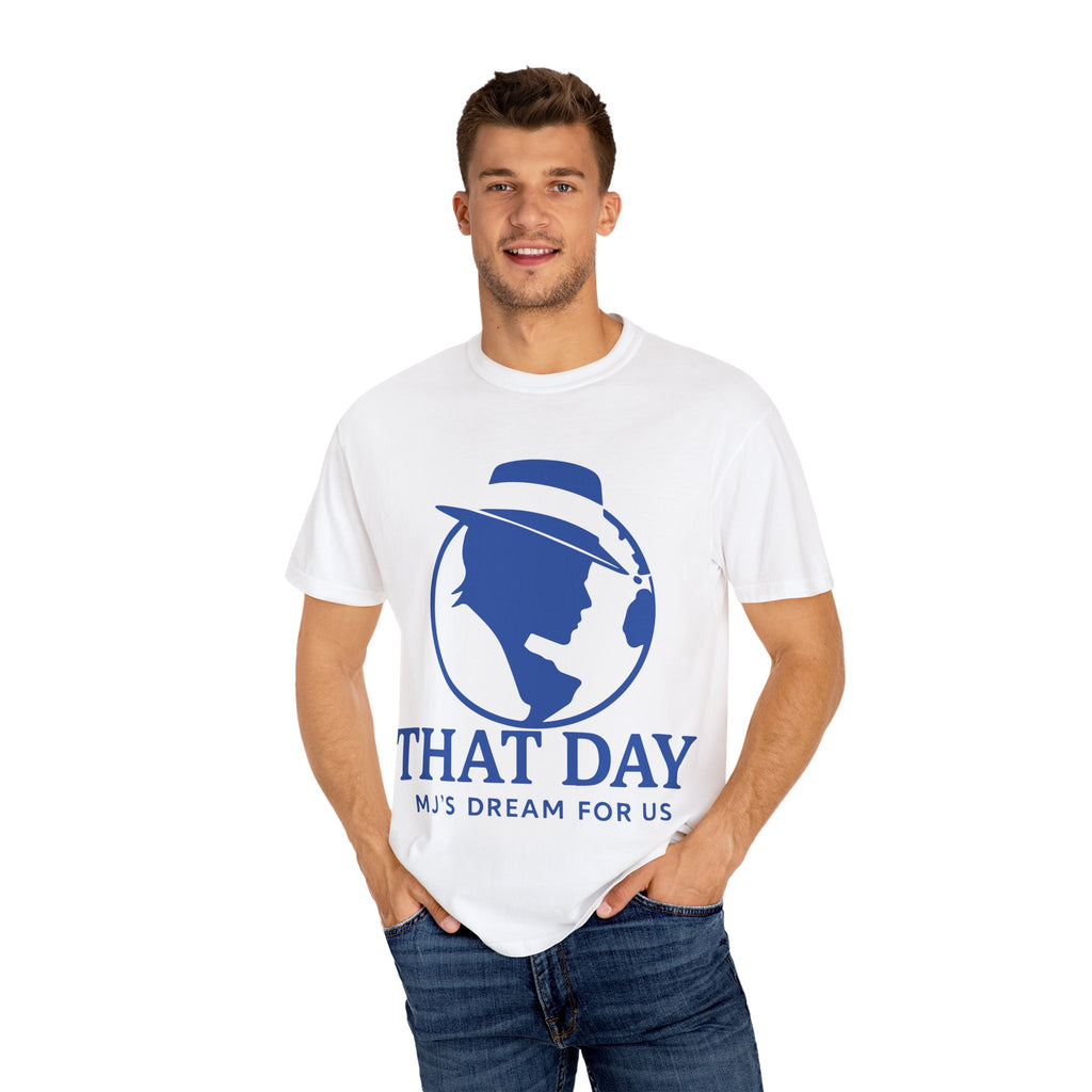 “That Day” Blue-Peace Tee – MJ’s Dream For Us